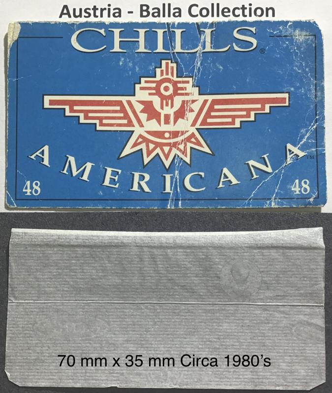 Austria Chills Americana 2.a 70 x 35 - 48 pk Watermark Chills Alien