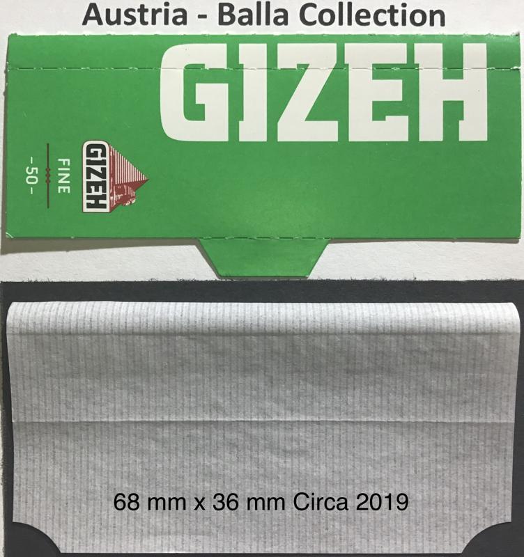 Austria Gizeh 10.a 68 x 36 Green Fine 50 pk