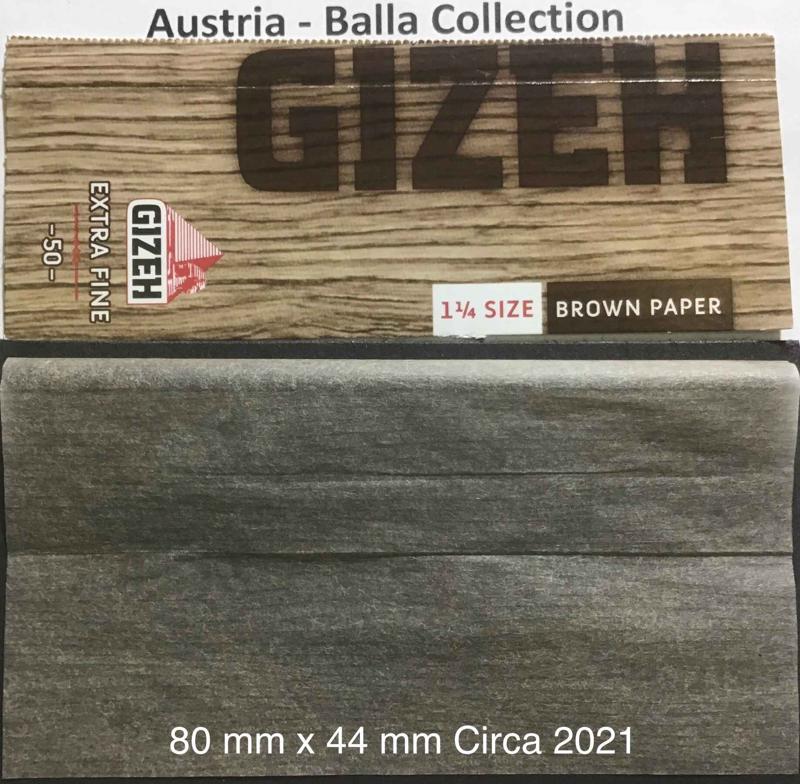 Austria Gizeh 11.a 80 x 44 Brown Extra Fine 50 pk Watermark Gizeh