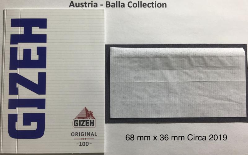 Austria Gizeh 3.b 68 x 36  Original 100 pk