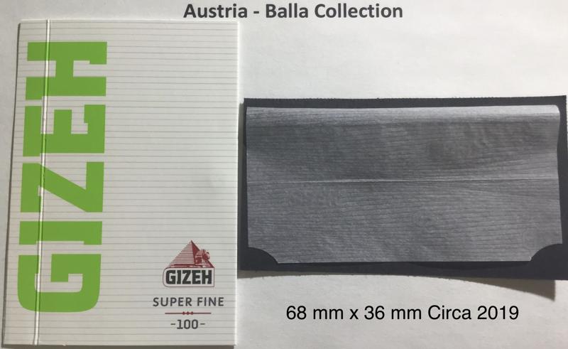 Austria Gizeh 3.c 68 x 36 Green Super Fine 100 pk Watermark Gizeh