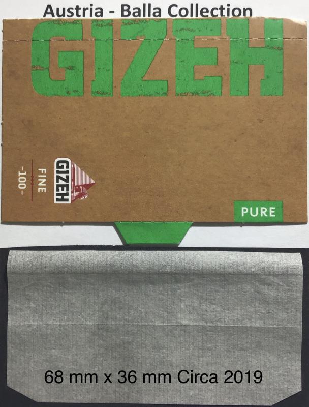 Austria Gizeh 5.a 68 x 36 Green Fine Pure 100 pk Watermark Gizeh