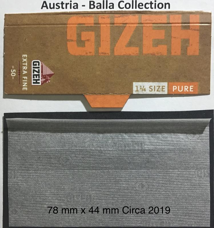 Austria Gizeh 6.a 78 x 44 Extra Fine Pure 50 pk Watermark Gizeh