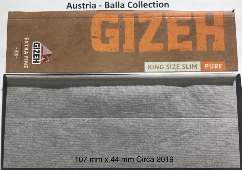 Austria Gizeh 6.b  107 x 44 Extra Fine Pure KS 33 pk Watermark Gizeh