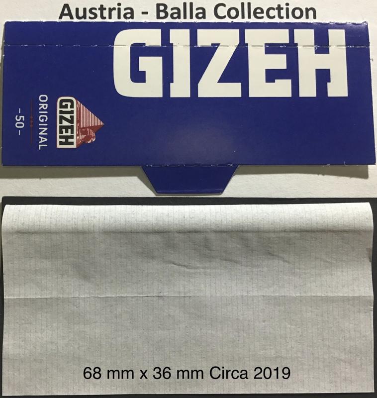 Austria Gizeh 8.a 68 x 36 Original 50 pk