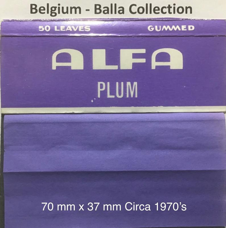 Belgium Alfa 1.e1 Plum 70 x 37