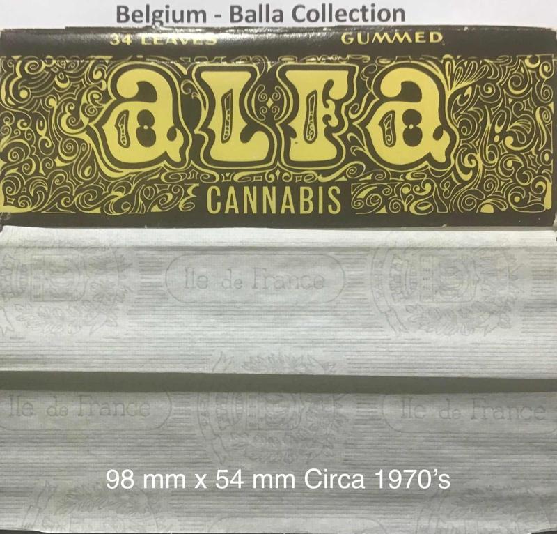 Belgium Alfa Cannabis 1.a 98 x 54 KS Double Width 34 pk Watermark Il de France