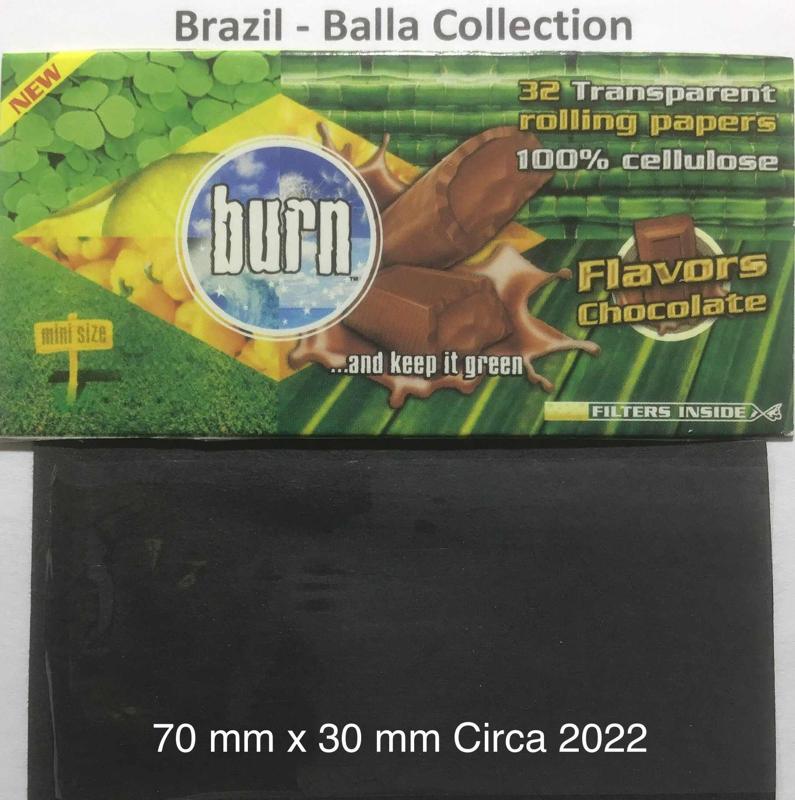 Brazil Burn 2.a Chocolate 70 x 30 Transparent Cellulose 32 Pk + Tips