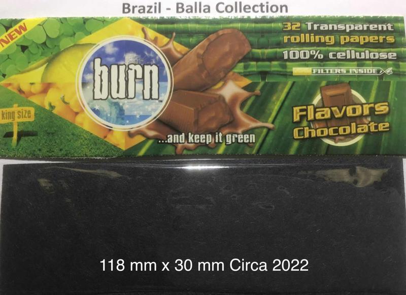 Brazil Burn 2.b Chocolate 118 x 30 Transparent Cellulose 32 Pk + Tips