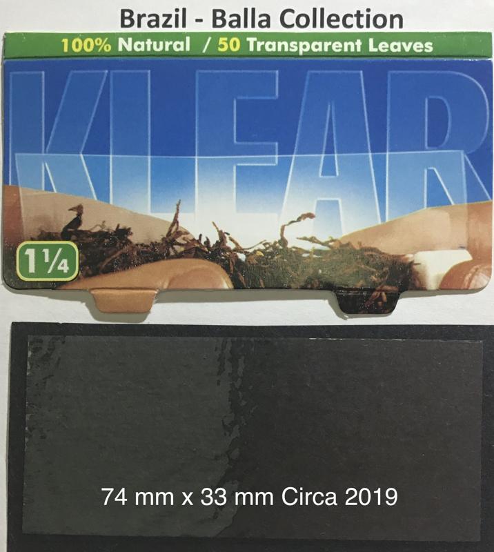 Brazil Klear 1.a 74 x 33 Transparent 50 Pk