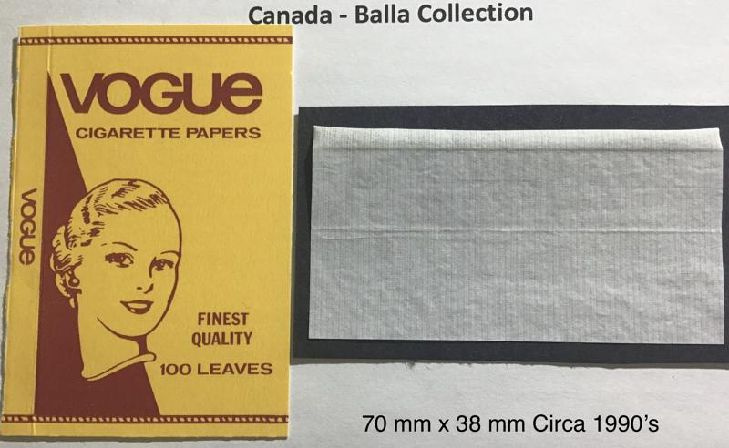 Canada Vogue 1.a 70 x 37 - 100 pk