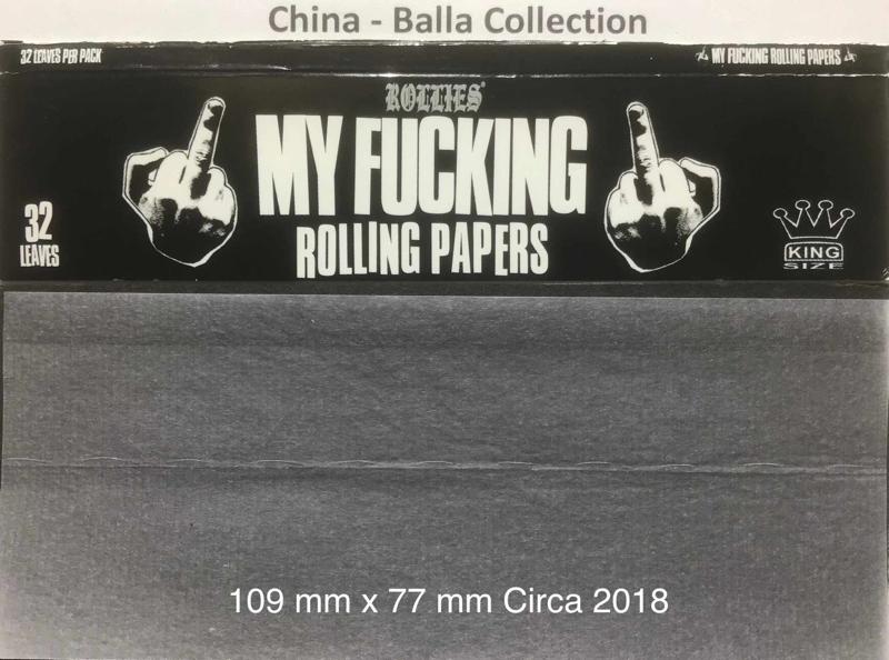 China 1.r My Fucking Papers 109 x 44  KS 32 pk