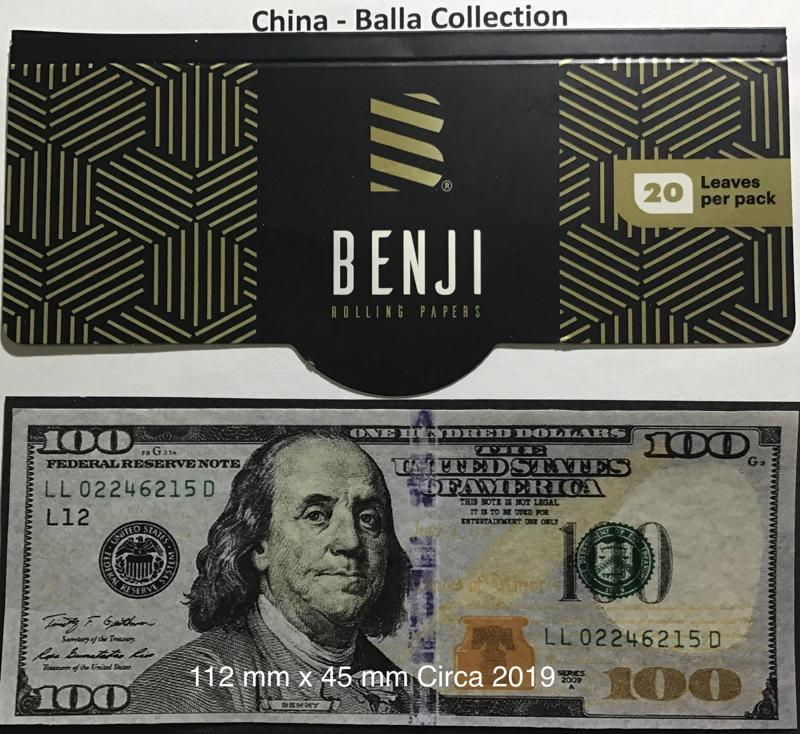 China $100 Benji 1.a 112 x 45 KS 20 pk