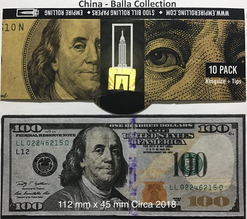 China $100 Empire 1.a 112 x 45 KS 10 pk