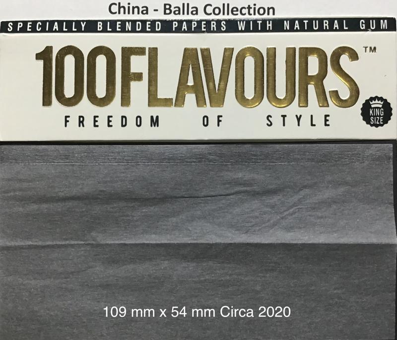 China 100 Flavours 1.a 109 x 44 Ultra Light KS 33 pk