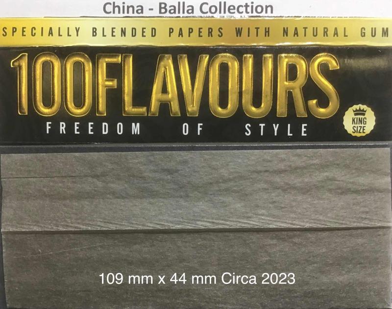 China 100 Flavours 1.b 109 x 44 Unbleached KS 33 pk