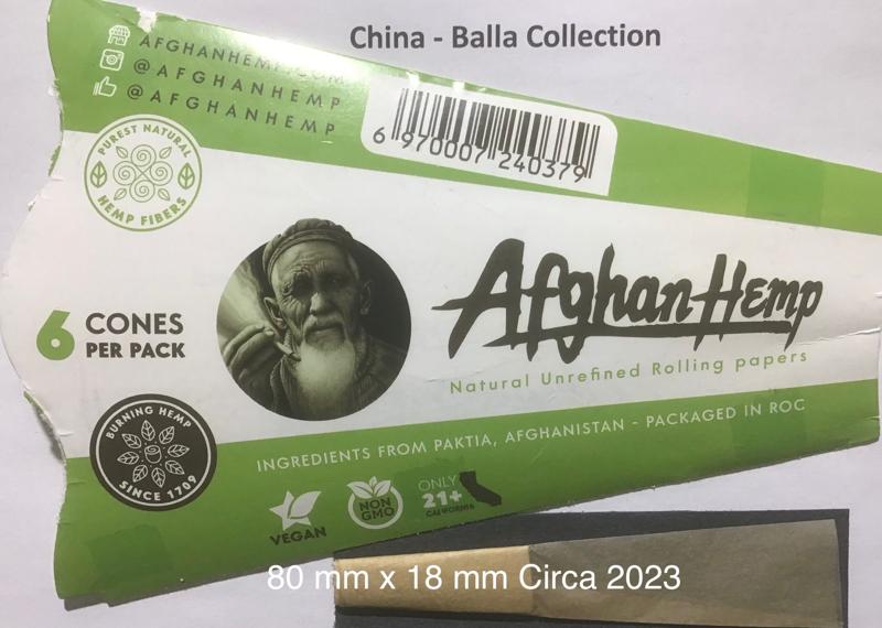 China Afghan Hemp Cones 1.a 82 x 16 KS 32 Pk