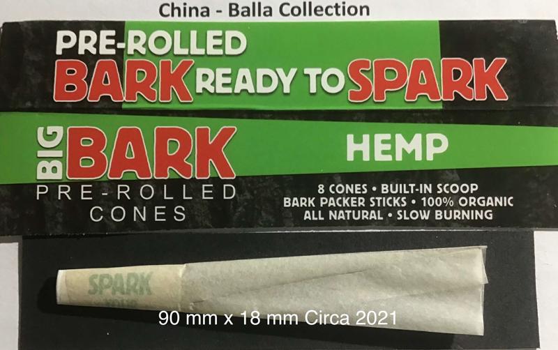 China Big Bark  1.b 90 x 18 Hemp Cones 8 pk