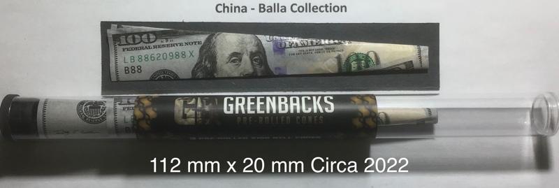 China GreenBacks $100 1.b 112 x 20 Cones 3 Pk