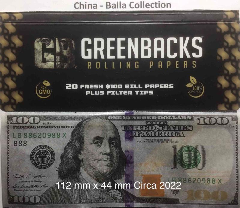 China GreenBacks $100 1.a 112 x 44 KS 20 Pk + Tips