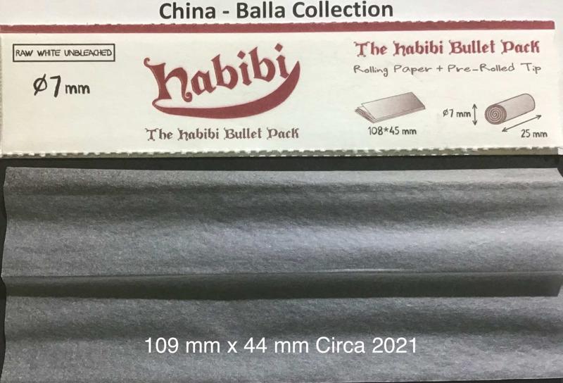 China Habibi 1.a 111 x 44 Unbleached KS Slims 15 pk + Tips