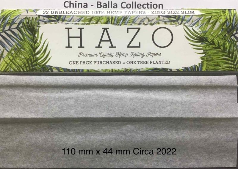 China Hazo 1.b 110 x 44 Hemp KS Slim 40 pk
