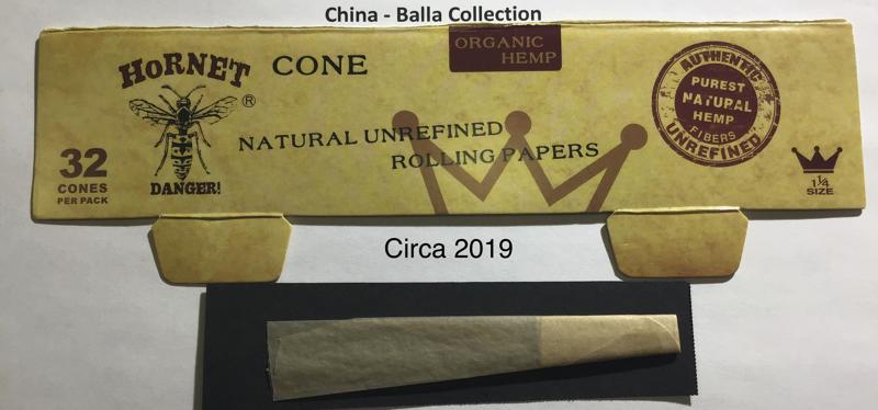 China Hornet Hemp Cones 1.d 85 x 16  Unrefined 32 pk