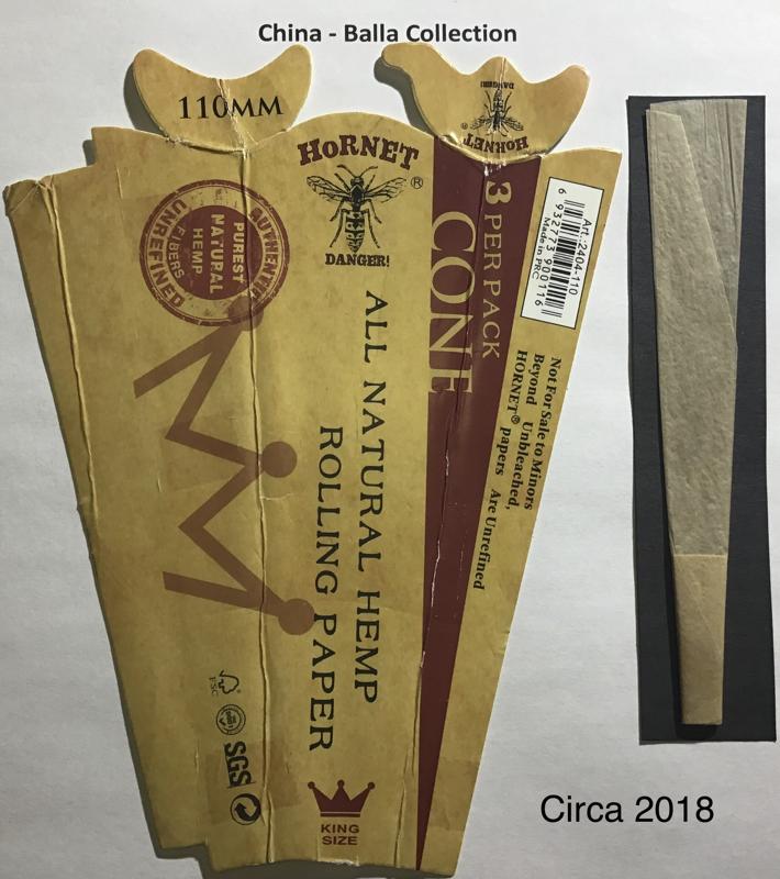 China Hornet Hemp Cones 1.e 110 x 19 Unrefined 3 pk