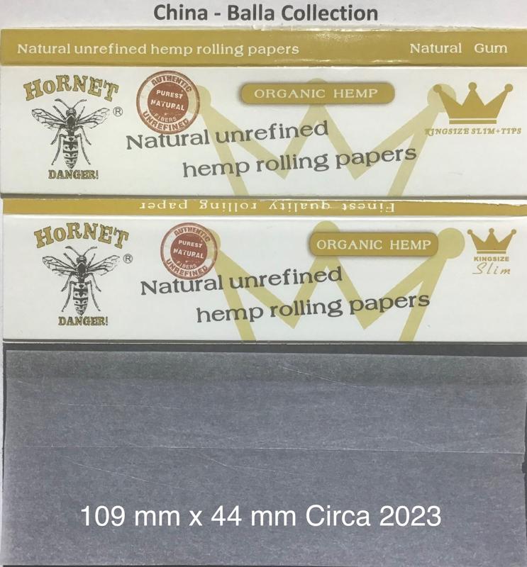 China Hornet Organic Hemp 1.a 109 x 44 Unrefined KS + Tips 32 pk