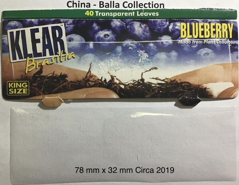 China Klear Brasilia Transparent 2.a Blue Berry 107 x 35 KS 40 pk