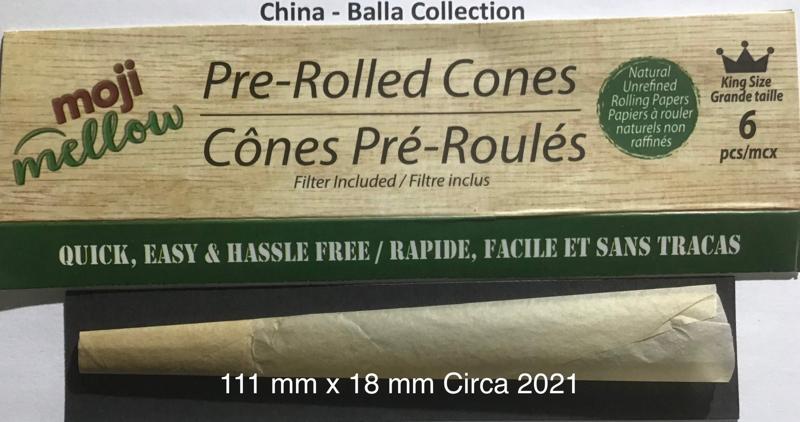 China Moji Mellow 1.c 111 x 18 KS Cones 6 pk