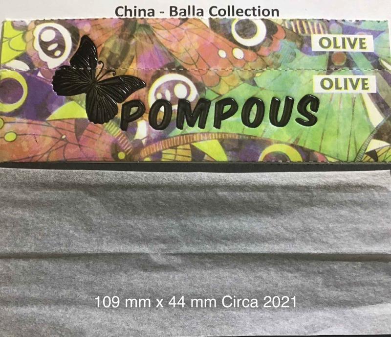 China Pompous 1.a 109 x 44 Olive KS + Tips