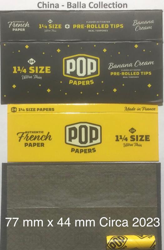 China Pop Banana Cream 1.a 77 x 44 Ultra Thin 24 pk + Tips Watermark POP