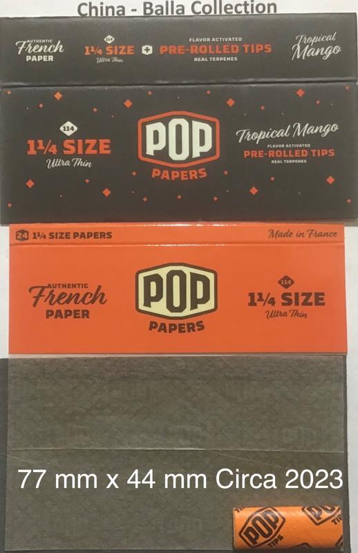 China Pop Tropical Mango 2.a 77 x 44 Ultra Thin 24 pk + Tips Watermark POP