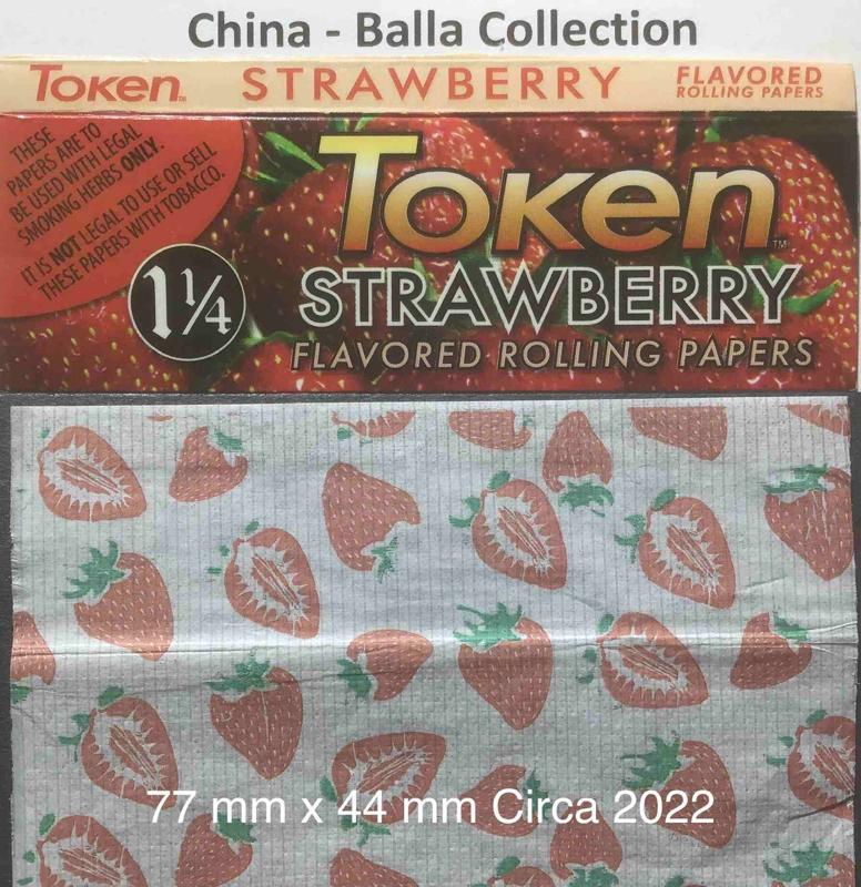 China Token 1.j Strawberry 77 x 44 - 24 Pk