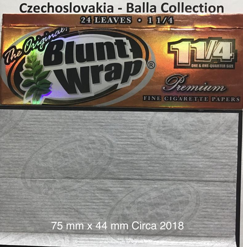Czech Blunt Wraps Bronze 2.a 75 x 44 Premium fine 24 pk Watermark Blunt Wrap
