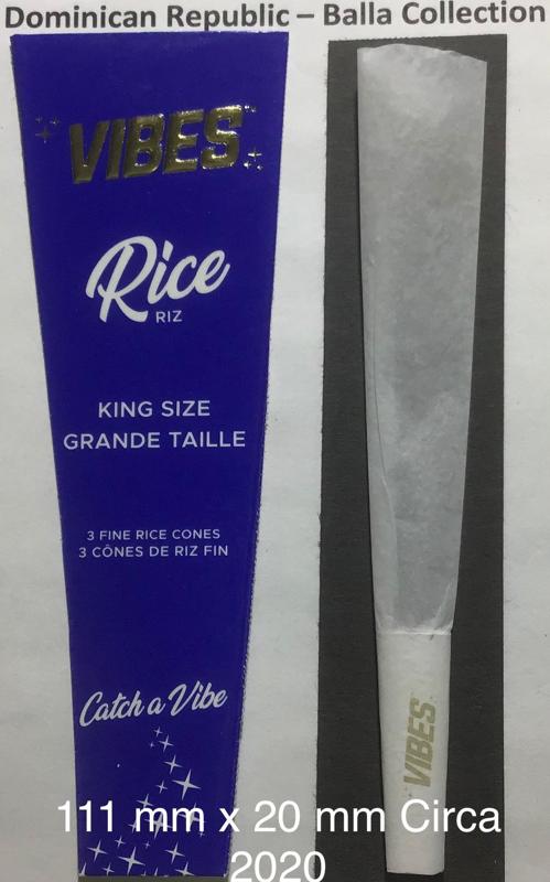 Dominican Republic Vibes Blue 1.c Rice 111 x 20 KS Cones 3 pk Watermark Vibes