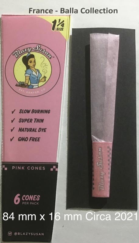 France Blazy Susan Pink 1.c 84 x 16 Premium Vegan Cones 6 Pk