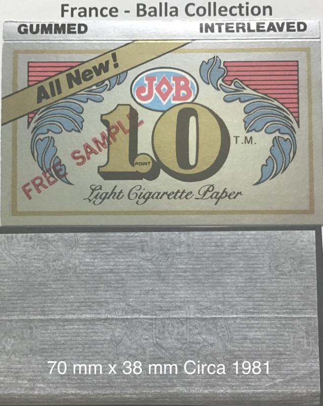 France JB Light Paper 1.a 70 x 38 Free Sample Watermark JB Coat of Arms