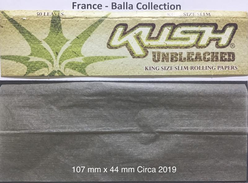 France Kush 3.b 107 x 44 Unbleached KS 50 pk Watermark Blunt Wrap