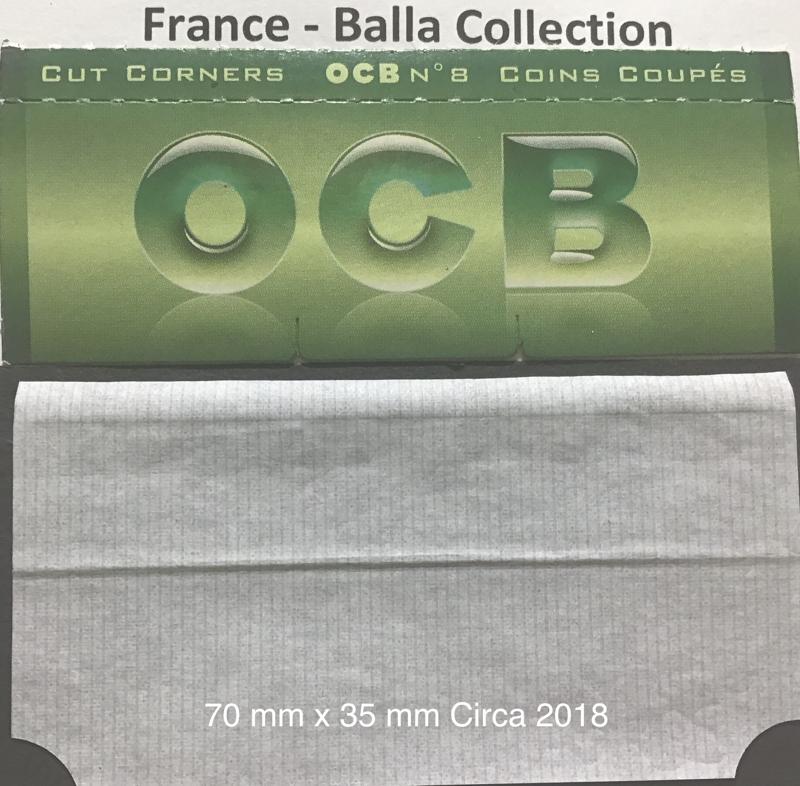 France OCB Green #8 - 1.a Cut Corners 70 x 35 - 50 pk