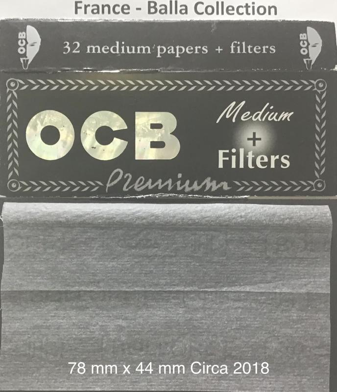 France OCB Premium Black 1.c 77 x 44 Medium 32 pk + Tips Watermark Bollore
