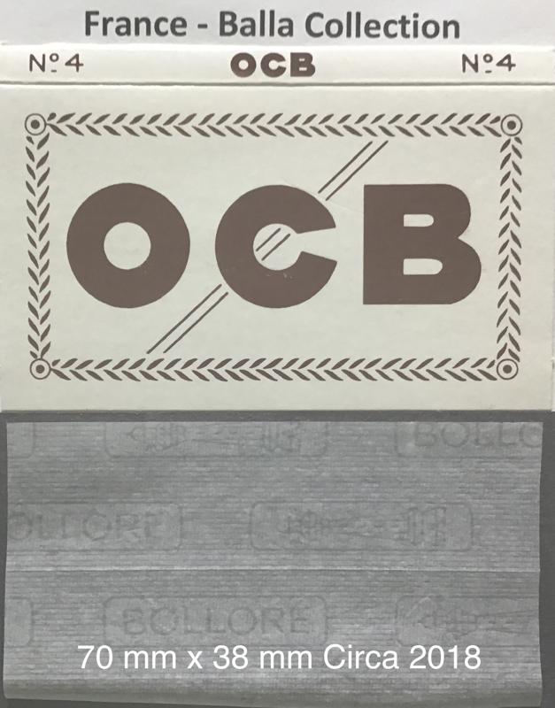 France OCB White #4 - 1.a 70 x 38 Watermark Bollore