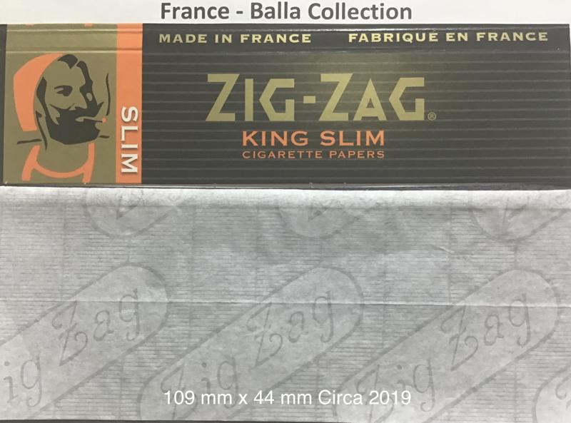 France Zig Zag Black 1.b 109 x 44 KS Slim Watermark Zig Zag