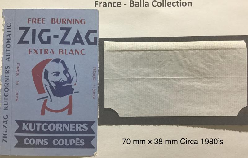 France Zig Zag Blue 1.b 70 x 38 Kutcorners