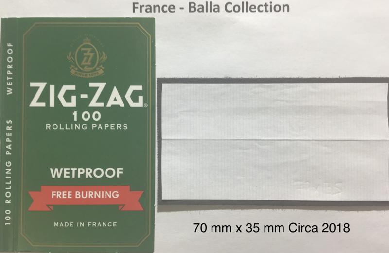 France Zig Zag Green 1.b 78 x 44 Wetproof 100 pk