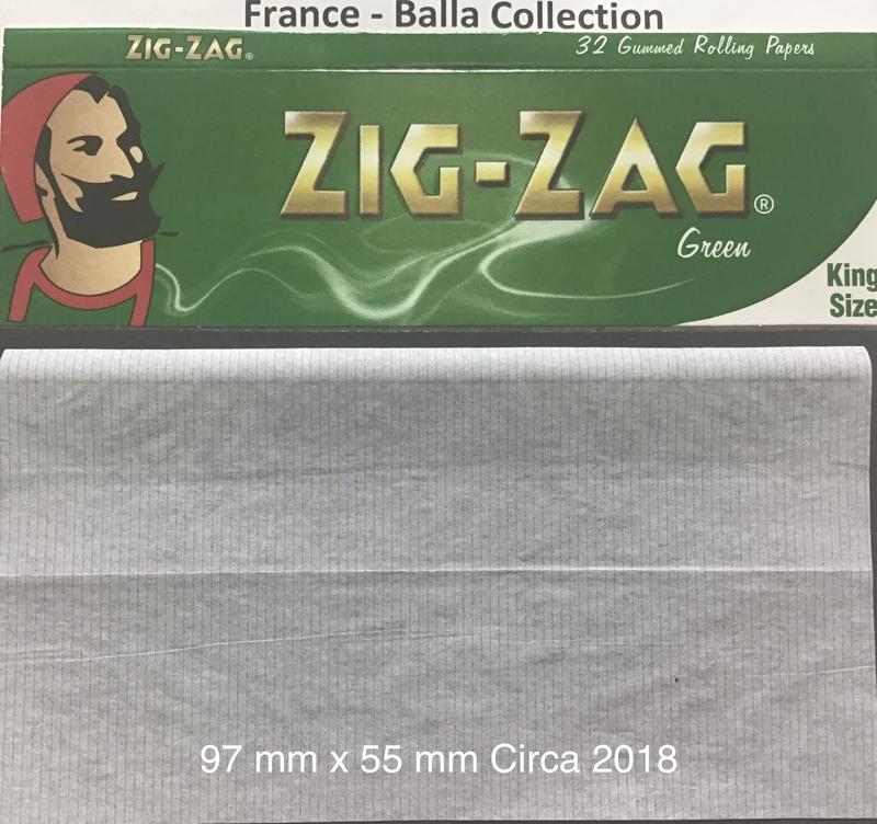France Zig Zag Green 1.d 97 x 55 KS 32 pk