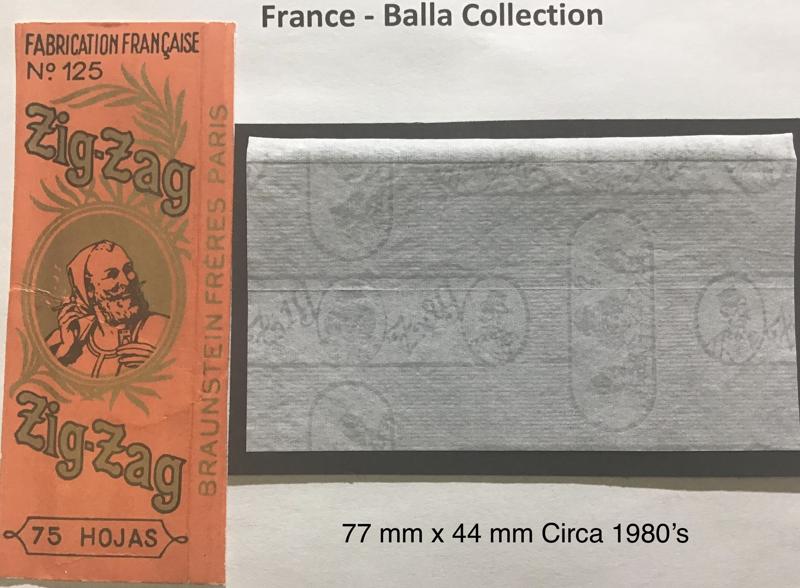 France Zig Zag Orange 1.a 77 x 44 Mexico #125 - 75 pk  Watermark Zig Zag