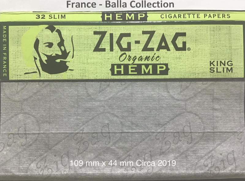 France Zig Zag Organic Hemp 1.b 109 x 44 KS Slim 32 pk Watermark Zig Zag