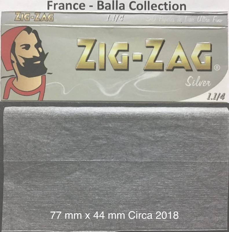 France Zig Zag Silver 1.a 77 x 44 - 50 pk Watermark Zig Zag
